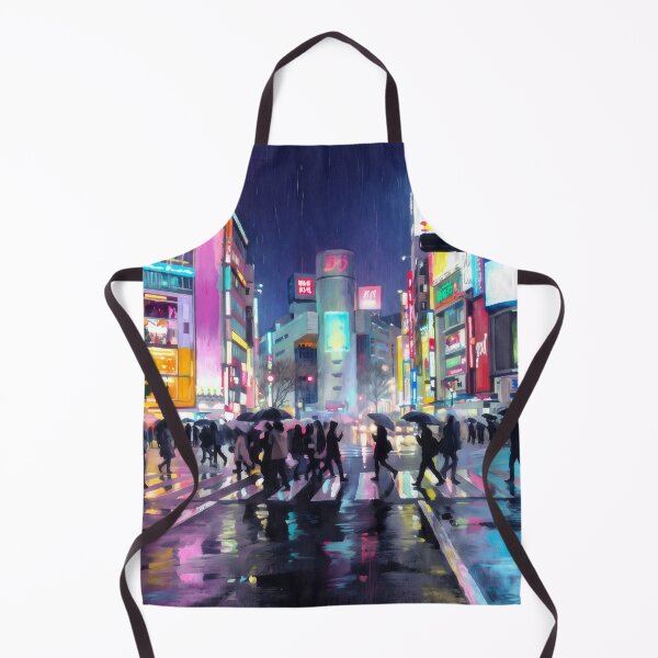 Item preview, Shibuya Crossing on a Rainy Night designed and sold by RedPeaStudio.
