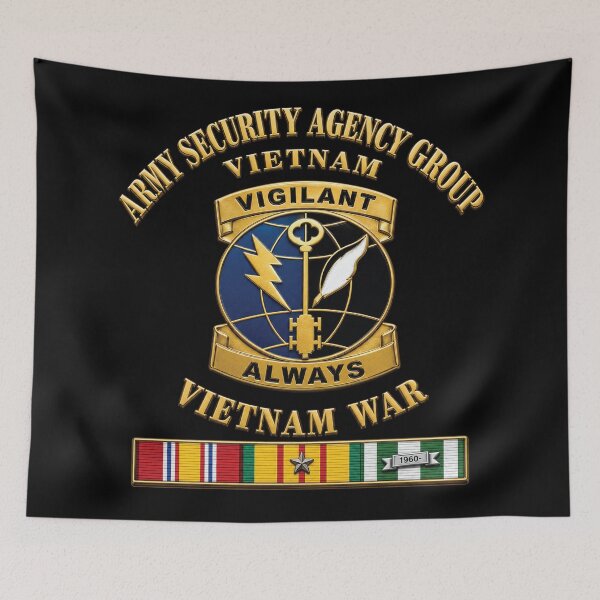 Item preview, Army - Army Security Agency Group DUI - w SVC Ribbons - 3D - Enhanced designed and sold by Military Insignia Products.