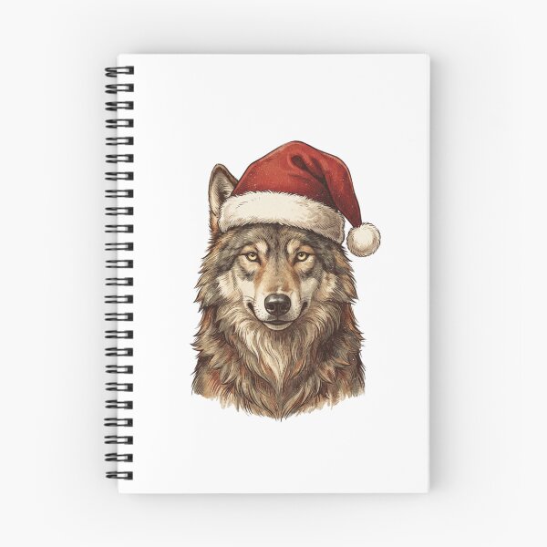 Item preview,  Majestic Wolf Wearing a Santa Hat Christmas Holiday designed and sold by SOUFIANE1991.