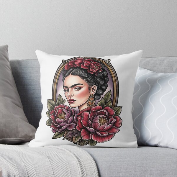 Item preview, Retro Frida Kahlo portrait, original artwork designed and sold by BadaBlingLtd21.