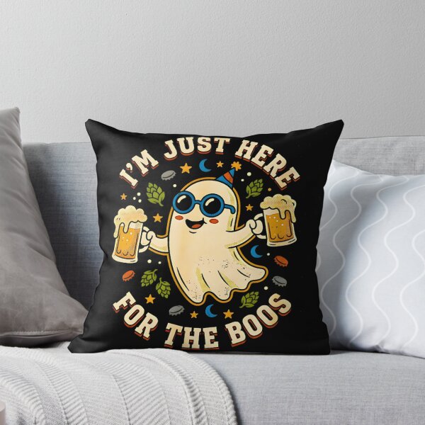 Item preview, Im Just Here For The Boos Halloween Women Ghost Cute Funny designed and sold by Rahamkshop.