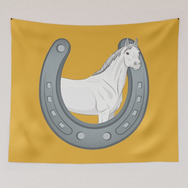 Item preview, An Abbayan horse in a horseshoe designed and sold by Cheval-de-coeur.