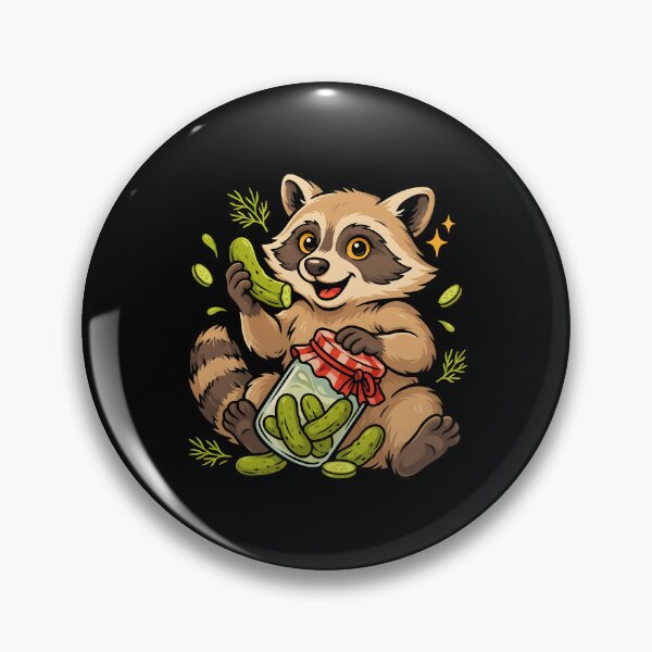 Item preview, Raccoon Eating Pickles Cute Pickle Lover Humor designed and sold by Redgiant87x.