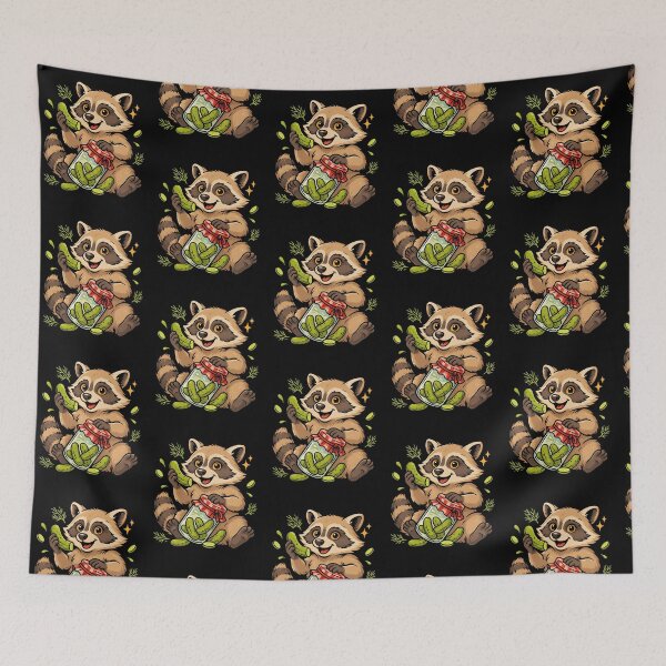 Item preview, Raccoon Eating Pickles Cute Pickle Lover Humor designed and sold by Redgiant87x.