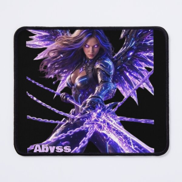 Item preview, Cyber Abyss Mage2 - Neon Purple Sci-Fi Armor Girl designed and sold by EvolutionMerch.