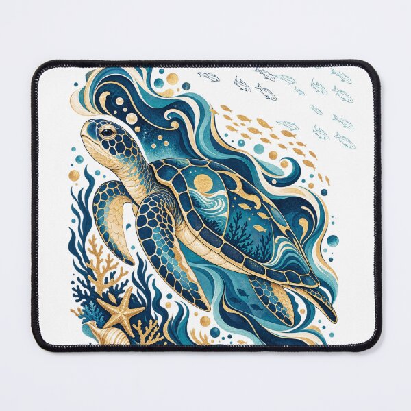 Item preview, Ocean Sea Turtle Art – Boho Nautical Turtle Illustration – Coastal Ocean Artwork – Sea Life Sublimation Design – Beach Lover Gift designed and sold by issacnova.