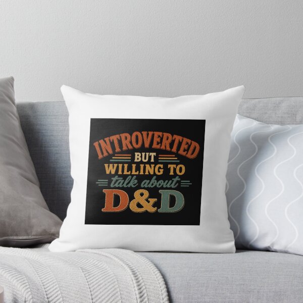 Item preview, Introverted but willing to talk about D&D designed and sold by SarahZenith.