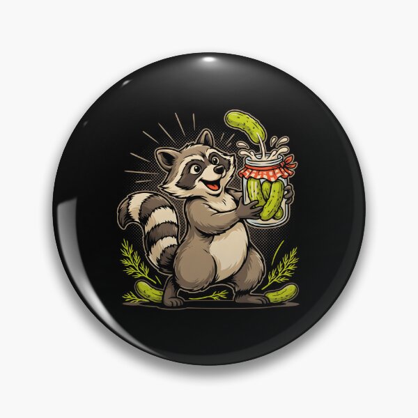 Item preview, Raccoon Eating Pickles Raccoon Humor designed and sold by Redgiant87x.