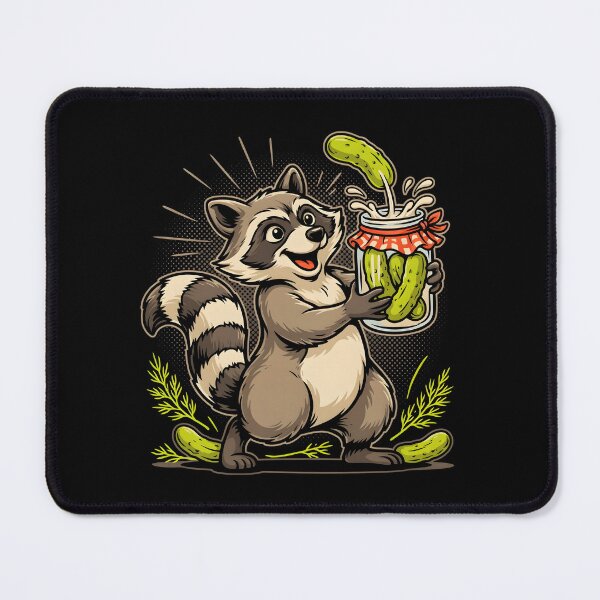 Item preview, Raccoon Eating Pickles Raccoon Humor designed and sold by Redgiant87x.