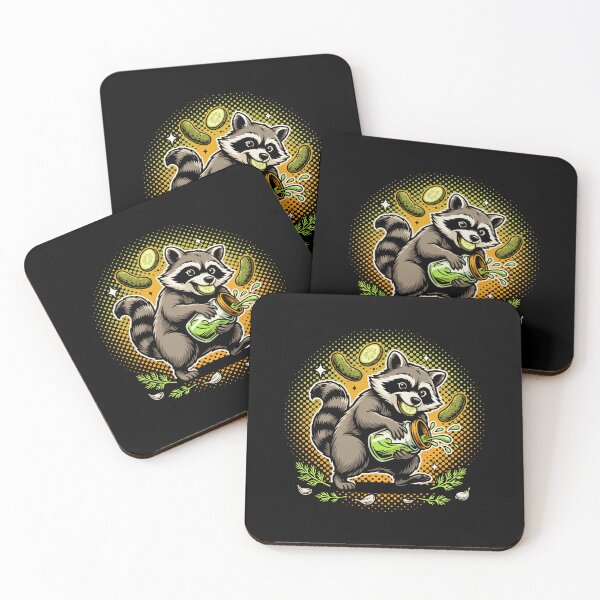 Item preview, Raccoon Eating Pickles Funny Pickle Lover Meme designed and sold by Redgiant87x.