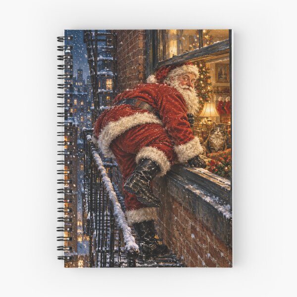 Item preview, No Chimney Santa | Christmas Apartment Window designed and sold by GSizzle1.