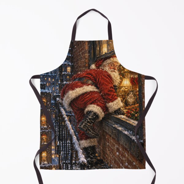 Item preview, No Chimney Santa | Christmas Apartment Window designed and sold by GSizzle1.