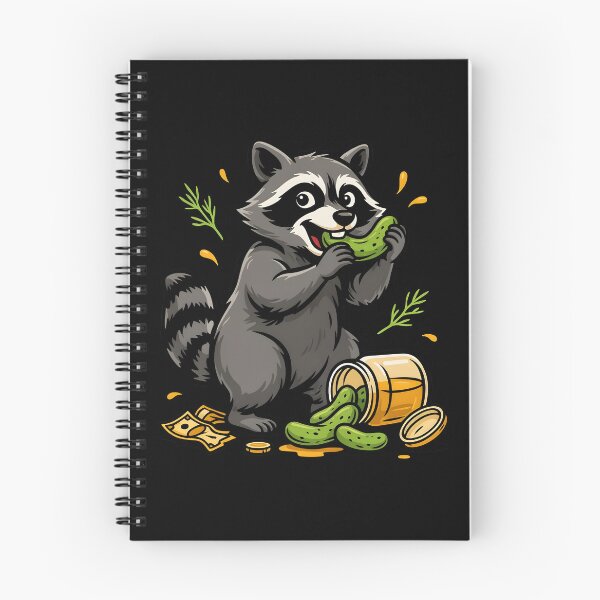 Item preview, Raccoon Eating Pickles Cute Raccoon Meme designed and sold by Redgiant87x.