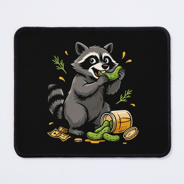 Item preview, Raccoon Eating Pickles Cute Raccoon Meme designed and sold by Redgiant87x.