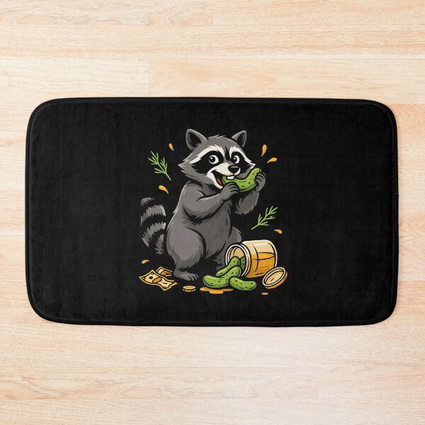 Item preview, Raccoon Eating Pickles Cute Raccoon Meme designed and sold by Redgiant87x.