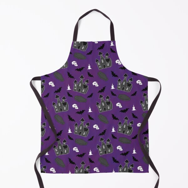 Item preview, Halloween Design with Castle, Coffin, Bat, Candle and Skull Pattern designed and sold by studiodrchicken.