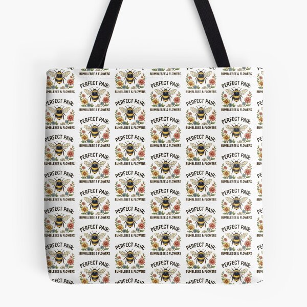 Item preview, Perfect Pair Bumblebee & Flowers — Cute Nature Lover Design designed and sold by Tipsy24.
