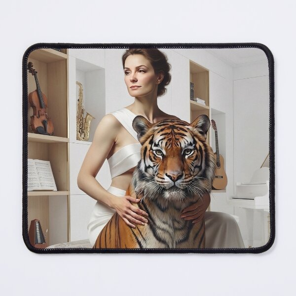 Item preview, Elegance and Power Tiger Art Print designed and sold by AfresStudio.