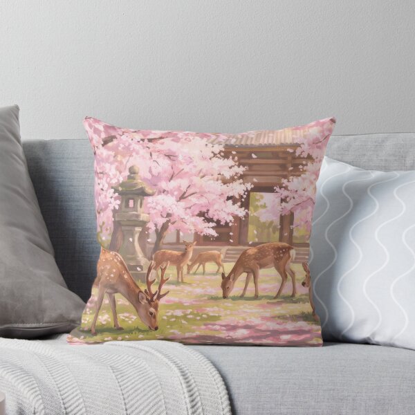 Item preview, Nara Deer Park in Cherry Blossom Season designed and sold by RedPeaStudio.