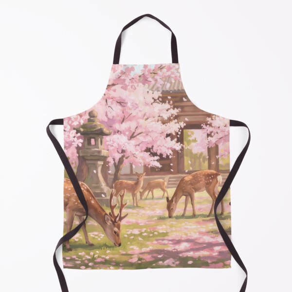 Item preview, Nara Deer Park in Cherry Blossom Season designed and sold by RedPeaStudio.