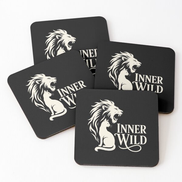 Item preview, Lion Inner Wild Spirit Animal Line Art Inspirational Quote designed and sold by ROUX-ART.