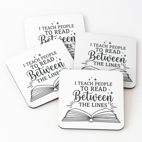 Item preview, I Teach People to Read Between the Lines, English Teacher designed and sold by CloudyPress.