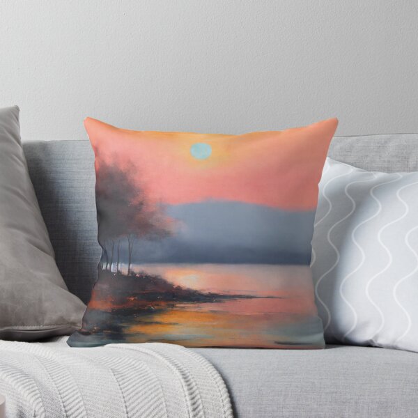 Item preview, Watercolor Sunrise Over the Lake designed and sold by shelteredinside.