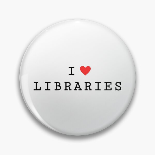 Item preview, I Heart Libraries [Black with Red] designed and sold by Angelkatxxx.