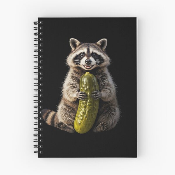 Item preview, Raccoon Eating Pickles Funny Raccoon Humor designed and sold by Redgiant87x.