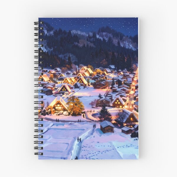 Artikelvorschau, Winterbeleuchtung in Shirakawa-go entworfen und verkauft von RedPeaStudio.