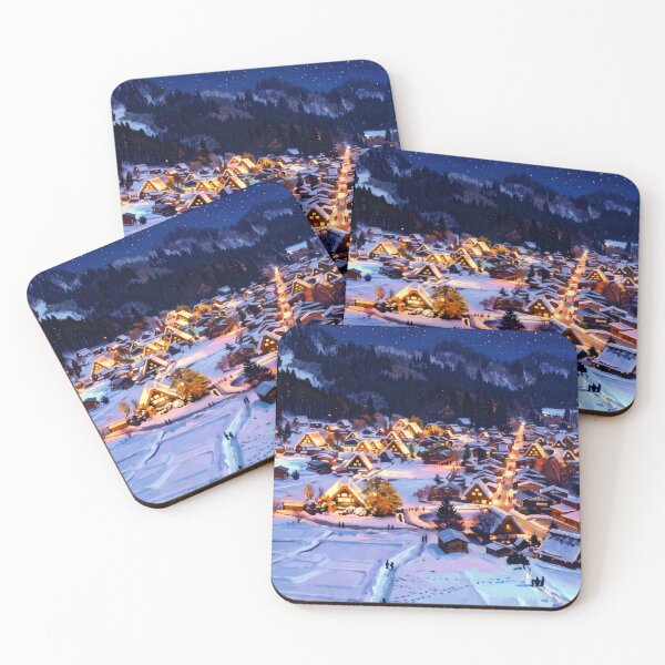 Item preview, Shirakawa-go Winter Illumination designed and sold by RedPeaStudio.