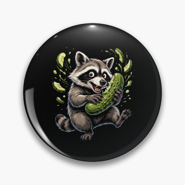 Item preview, Raccoon Eating Pickles Pickle Lover Meme designed and sold by Redgiant87x.