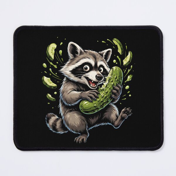 Item preview, Raccoon Eating Pickles Pickle Lover Meme designed and sold by Redgiant87x.
