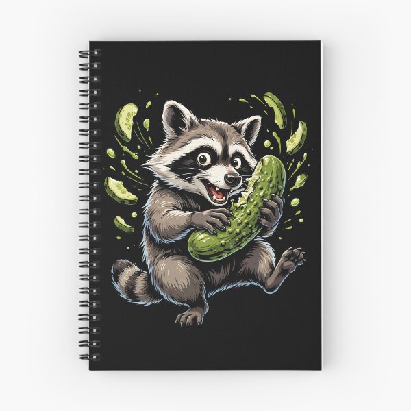 Item preview, Raccoon Eating Pickles Pickle Lover Meme designed and sold by Redgiant87x.
