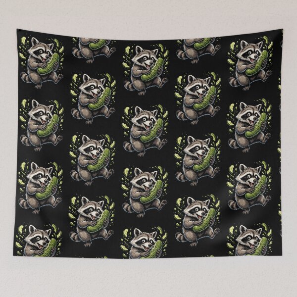Item preview, Raccoon Eating Pickles Pickle Lover Meme designed and sold by Redgiant87x.