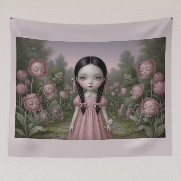 Item preview, Copy of Garden of Silent Eyes. Pop Surrealism, Lowbrow Art, Pale Pink Aesthetic designed and sold by Piagor.