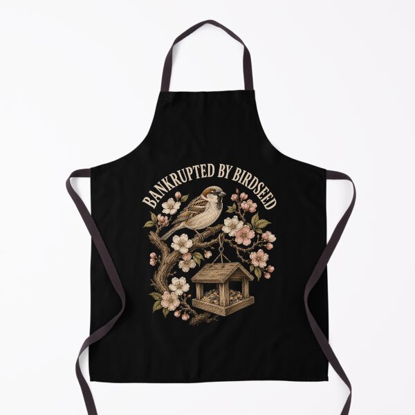 Item preview, bird feeder bird lover floral branch vintage art designed and sold by ROUX-ART.