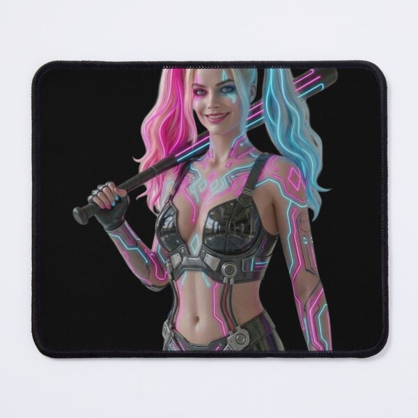 Item preview, Cyberpunk Clowness Harley2 Sci-Fi Neon Jester designed and sold by EvolutionMerch.