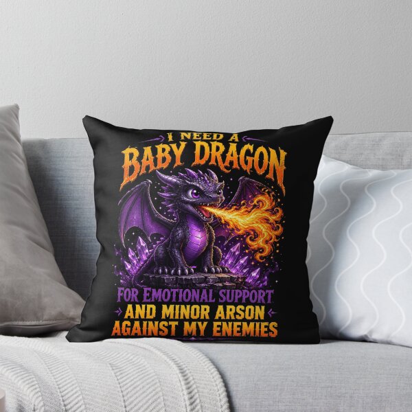 Item preview, baby dragon purple fantasy art for magical mischief designed and sold by ROUX-ART.