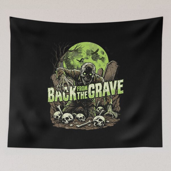 Item preview, HALLOWEEN Back From The Grave Zombie - Retro Horror Movie Poster Halloween designed and sold by Uglyandcute.