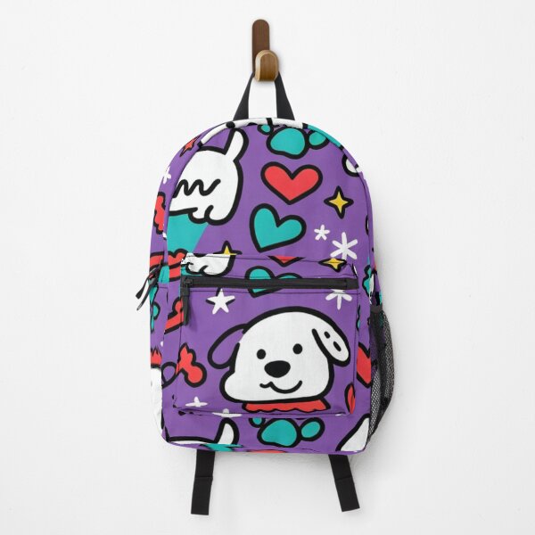 Item preview, Heart & Pup Pattern designed and sold by PoloPrintsUK.