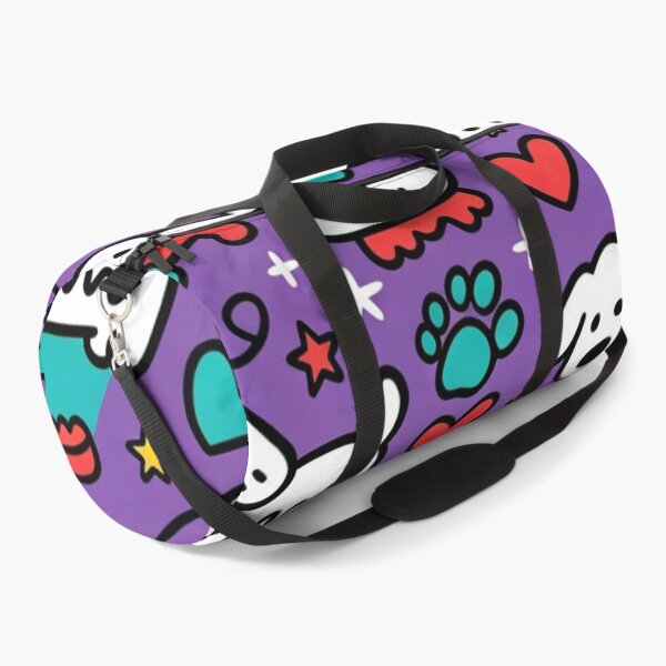 Item preview, Heart & Pup Pattern designed and sold by PoloPrintsUK.