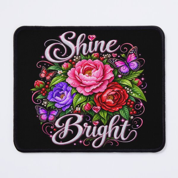 Item preview, Shine Bright – Floral Butterfly Inspirational Design designed and sold by TroviTutto.