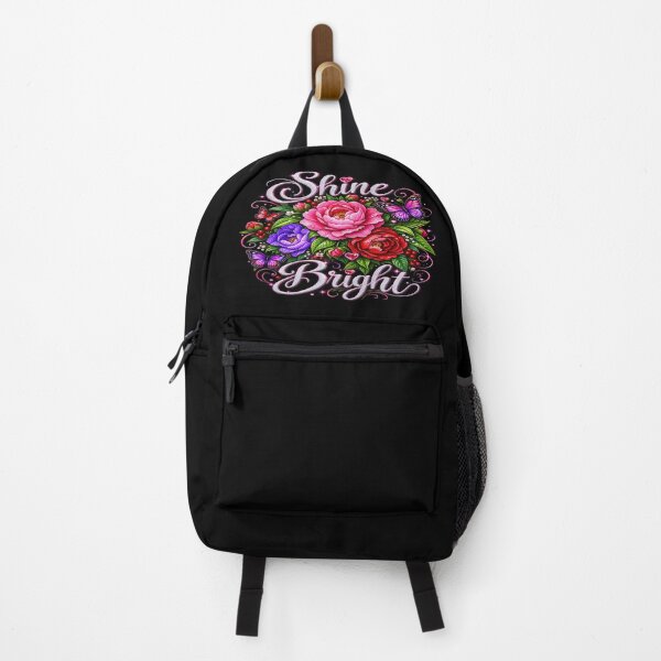 Item preview, Shine Bright – Floral Butterfly Inspirational Design designed and sold by TroviTutto.