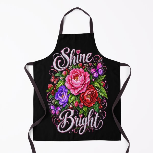 Item preview, Shine Bright – Floral Butterfly Inspirational Design designed and sold by TroviTutto.