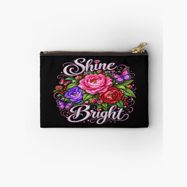 Item preview, Shine Bright – Floral Butterfly Inspirational Design designed and sold by TroviTutto.
