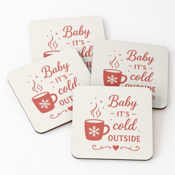 Item preview, Baby It's Cold Outside – Festive Holiday Art designed and sold by Tklezardesigns.