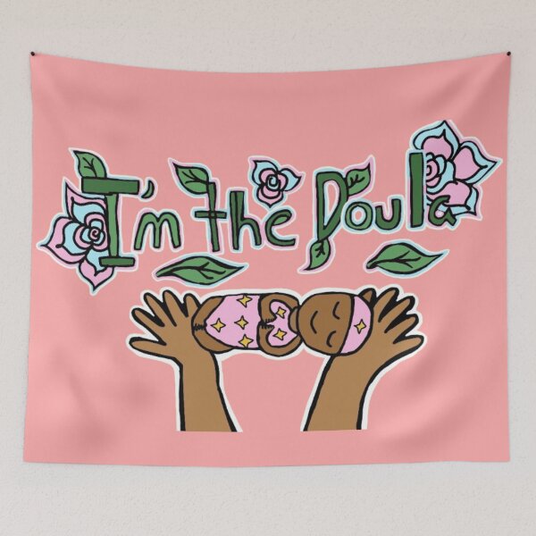 Item preview, I'm The Doula ┃Birth Doula Floral Design ┃ Birth Worker designed and sold by Cherry Prism Designs.
