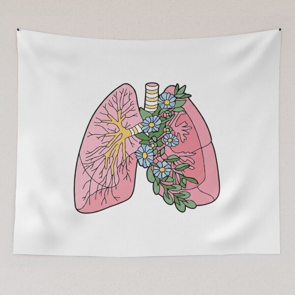 Item preview, Floral Anatomical Lungs - Blooming Botanical Art designed and sold by Shopeon Designs.