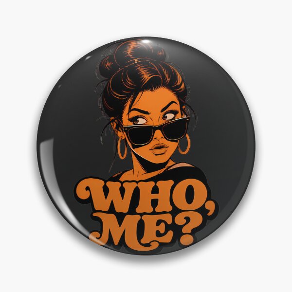 Item preview, Who Me Sassy Girl - Retro Sunglasses Messy Bun Art designed and sold by smouzy.